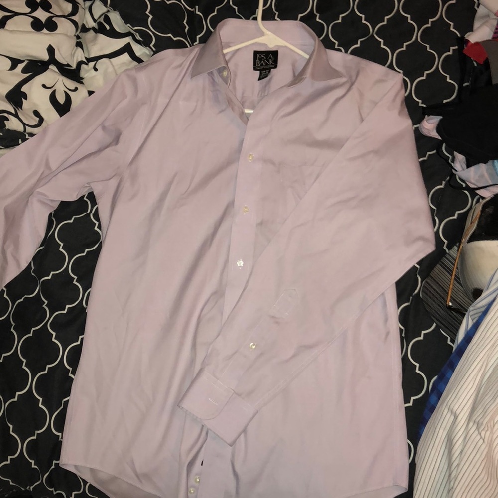 Jos a bank slim fitting dress shirt.